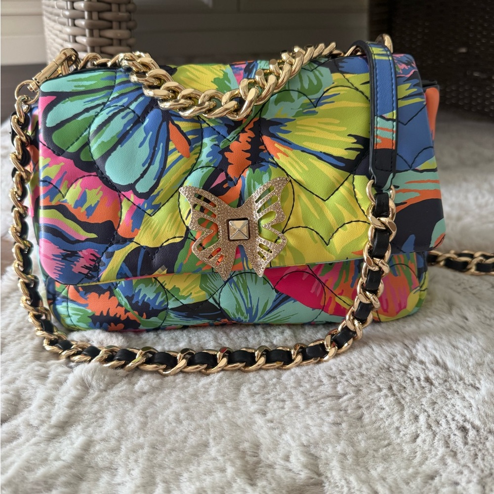 Betsy Johnson Butterfly Chain Shoulder Bag